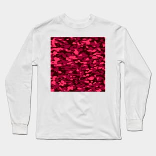 Dark pink Camo pattern digital Camouflage Long Sleeve T-Shirt